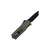 Tekto Knives A2 Badger Out-The-Front Automatic Knife 1.85" D2 Tanto Plain Edge Blade, 6061-T6 Aluminum Handle