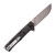 Tekto Knives F1 Alpha Folding Knife 3.10" D2 Straight Back Plain Edge Blade, Ambidextrous Pocket Clip