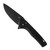 Tekto Knives F3 Charlie Folding Knife 3.80" D2 Drop Point Plain Edge Blade, Pocket Clip & Lanyard Hole
