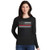 Thin Red Line Women's Classic Flag Long Sleeve Shirt, Black