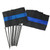 Thin Blue Line STK-TBL-4X6-10 Stick Flag, 4" x 6", 10-Pack