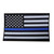 Thin Blue Line MTR-PTC American Flag Motorcycle Patch, 6.25" x 10"