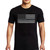 Thin Silver Line Men's Classic Flag Short Sleeve T-Shirt, Black