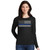 Thin Blue Line Classic Flag Long Sleeve T-Shirt, Black