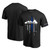 Thin Blue Line Men's Large Detroit Skyline Short Sleeve T-Shirt, Black