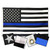 Thin Blue Line DuraSleek™ American Flag, Sewn & Embroidered