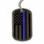 Thin Blue Line TBLAM-TBL-DOGTAG Officer's Prayer Flag Dog Tag