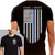 Thin Blue Line Men's Honor & Respect Flag Short Sleeve T-Shirt