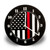 Thin Red Line TBL-TRL-AM-CLOCK American Flag Clock, Glass