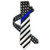 Thin Blue Line American Flag Tie