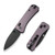 We Knife WE23075-2 Banter 2 Thumb Stud Folding Knife 2.87" S35VN Drop Point Plain Edge Blade, Purple Aluminum Handle We Knife WE23075-2 Banter 2 Thumb Stud Folding Knife 2.87" S35VN Drop Point Plain Edge Blade, Purple Aluminum Handle
