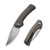 We Knife WE22040D-4 Nefaris Flipper Folding Knife 3.48" 20CV Clip Point Plain Edge Blade, Tiger Stripe Flamed Titanium Handle