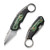 We Knife WE22021-4 Yardbird Flipper Folding Knife 2.44" 20CV Wharncliffe Plain Edge Blade, Black Titanium/Jungle Wear Fat Carbon Fiber Inlay Handle