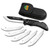 Outdoor Edge RazorPro® L Replaceable Blade Folding Hunting Knife 3.50" 420J2 Drop Point Plain Edge Blades, Rubberized TPR Handle and Nylon Sheath