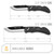 Outdoor Edge Onyx™ EDC Replaceable Blade Carry Knife 3.50" 420J2 Plain Edge Blades, Black Grivory® Handle