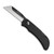 Outdoor Edge RazorWork® Replaceable Blade Folding Utility Knife 2.50" 420J2 Plain Edge Blade, Black Grivory® Handle