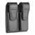 Dutyman 8511 Plain Leather Double Magazine Holder for 9mm, Black