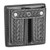 Dutyman 8521 Basketweave Leather Double Magazine Holder for 9mm, .40 & .45, Black