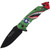 Smith & Wesson 1208872 Americas Heroes Linerlock Folding Knife 3.25" Stainless Steel Drop Point Blade, Synthetic Handle