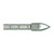 Gold Tip GLU204SM10012 Glue In Points Kinetic 400-500 100 Grain, Silver, 12 Pack
