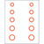 Gunstar Mini Circles Target Reticle Set
