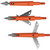 Thorn OGCOMP125-3 Archery Broadheads, 2 Blade, 125 Grain, Orange, 3 Pack