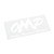 October Mountain 81057 Decal, White