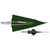 Zwickey M6108 No Mercy Broadheads Screw In 4 Blade, 165 Grain, Green, 3 Pack