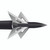 Slick Trick 15STGT2-100 Grizztrick 2 Broadheads, 100 Grain, Black, 4 Pack