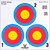 30-06 TAR3-100 Paper Targets 3 Spot Vegas, Multi, 100 Pack