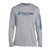 Fin-Finder Skulls Performance Longsleeve, Grey, 2X-Large