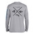 Fin-Finder Skulls Performance Longsleeve, Grey, 2X-Large