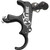 TRU Ball TRDF-BK-M Trident Flex Release, 3 Finger Aluminum, Black, Medium