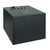 BlackHeart 1601240 Double Gun Hard Pistol Vault, Padded Shelf, Black