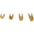 ACU Archery ACU-STX4-10 ACU Stax Machined Brass Bowstring Weights, 4 Stack, Brass, 10 Count Bag