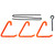 Last Chance Archery BHK1001 Hang It Bow Hanger, Orange