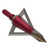 Wasp 9100 Crossbow Boss Broadheads, 3 Blade, 100 Grain, Red, 3 Pack