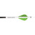 New Archery Products NAP-60-635 Quikfletch with Quikspin Vanes, White/Green, 6 Pack