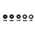 Specialty Archery 746 Peep Aperture, 1/8 Inches, Black