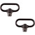 Allen Company 14516 QD Swivels 1.25 Inches, Black, 2 Sets