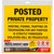 Allen Company 15824 Posted No Trespassing Signs, 12 x 12 Inches, Yellow, 12-Pack