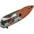 SZCO 300272-DE Deer Imprint Knife, 4.5 Inches, Black