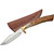 SZCO SS-7017 Stag Tip Skinner Knife, Brass