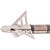 Muzzy 490 Trocar TI Fixed Blade Broadheads, 1.25 Inches, 100 Grain, Grey, 3 Pack
