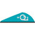 Q2i Q010410 Rapt-X Vanes, 2 Inches, 7 Grain, Teal, 100 Pack