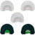 Quaker Boy 11317 Fab 5 Diaphragm Call Combo Pack for Turkey Calling, Green