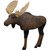 Rinehart 23311 1/3 Scale Woodland Moose Target, 36 x 31 Inches, Brown