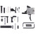CMC Triggers 81503 AR15/AR10 Receiver Kit with Single Stage Trigger, Flat Pin, 3-3.5 lbs Pull, Black