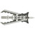 Rage R38100 Hypodermic NC Mechanical Broadheads, 100 Grain, Silver, 3 Pack