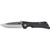Southern Grind SG03030001 Bad Monkey Folding Knife, 4 Inches, Drop Point Satin with Black G10 Handle, Black